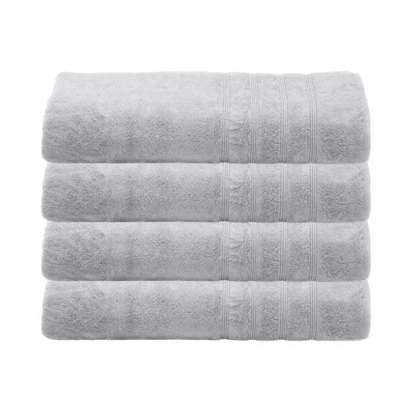 Bath Sheets, Set of 4 - Light Gray