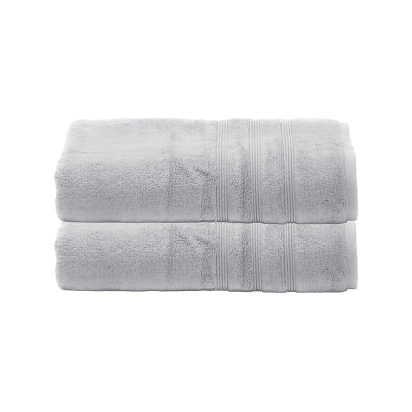 Bath Towels, Set of 2 - Light Gray