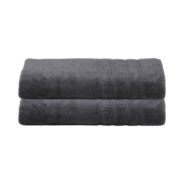 Bath Sheets, Set of 2 - Charcoal Gray