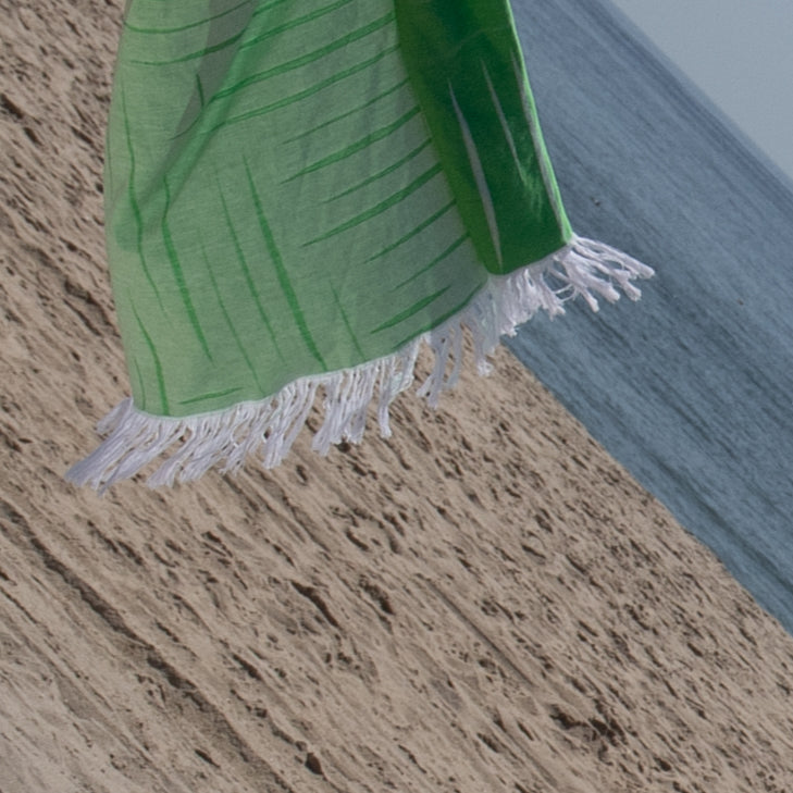 MOSOBAM Bamboo-Turkish Cotton Beach Towel 35X70, Set of 4, Navy Blue 
