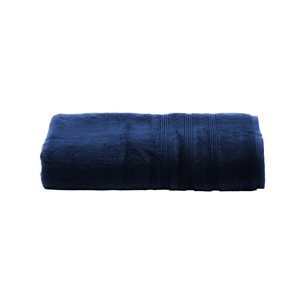Sustainable Bamboo 8-piece Oversized Bath Bundle Set - Navy Blue - Made in  Turkey – Mosobam®