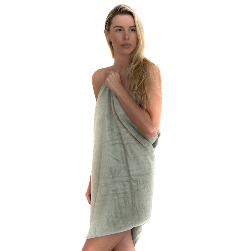 Bath Towels, Set of 4 - Seagrass Green