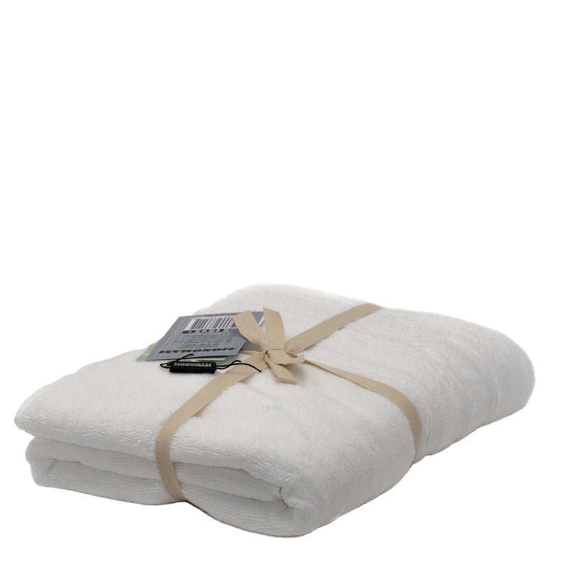 Sustainable Bamboo Bath Towel - White - Made in Turkey – Mosobam®