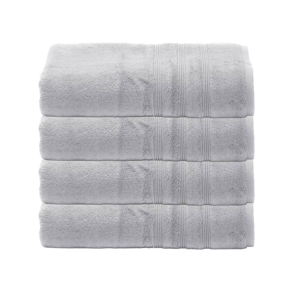 Sustainable Bamboo Bath Towels, Set of 2 - Charcoal Gray - Made in