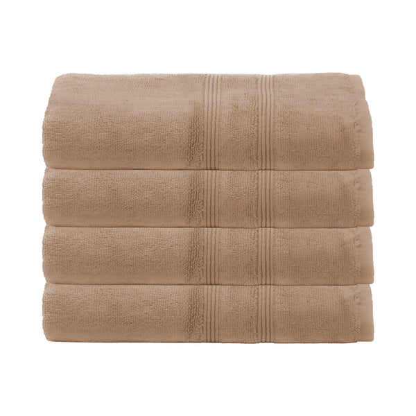 Hand Towels, Set of 4 - Light Taupe