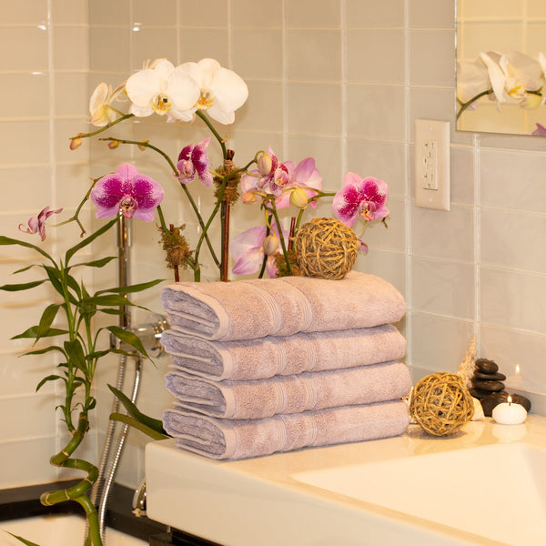 Hand Towels, Set of 4 - Lavender Aura