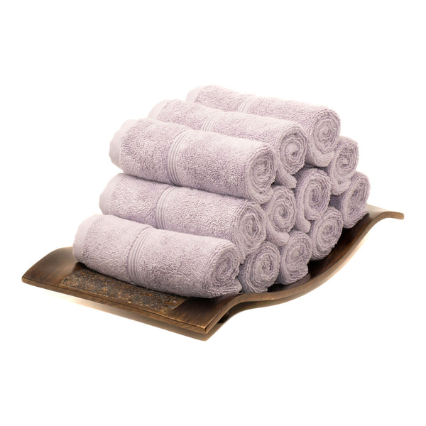 Washcloths, Set of 12 - Lavender Aura