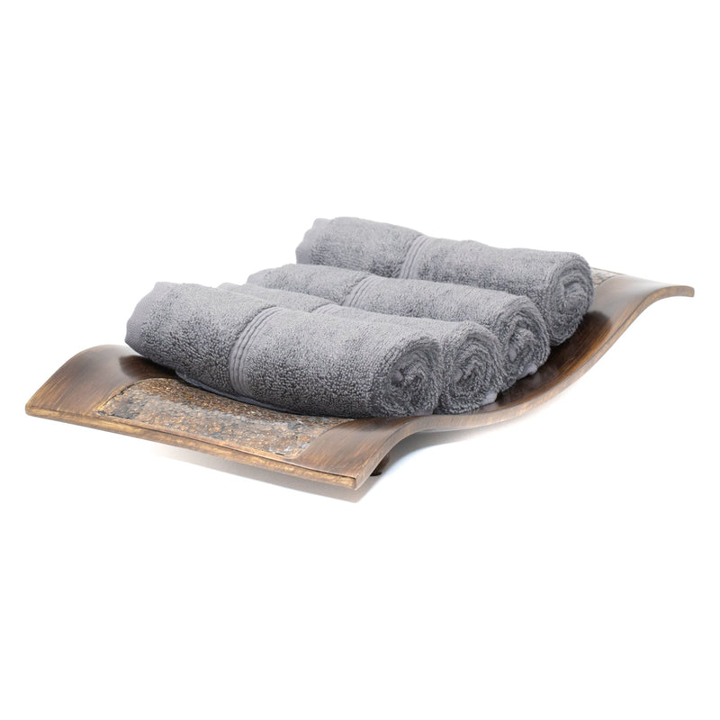 Sustainable Bamboo Bath Towels, Set of 4 - Light Gray - Made in Turkey –  Mosobam®