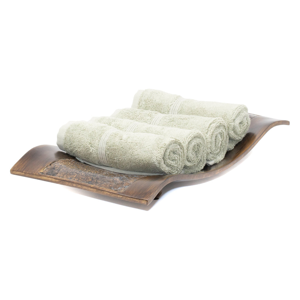 Mosobam 700 GSM Hotel Luxury Bath Towels 30X58, Seagrass Green, Set of 2,  Oversized Turkish Towels, Viscose Made from Bamboo - Turkish Cotton