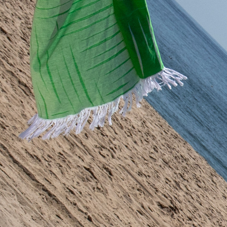 2-piece Fouta Towel Bundle - Assorted Colors (Green & Navy)