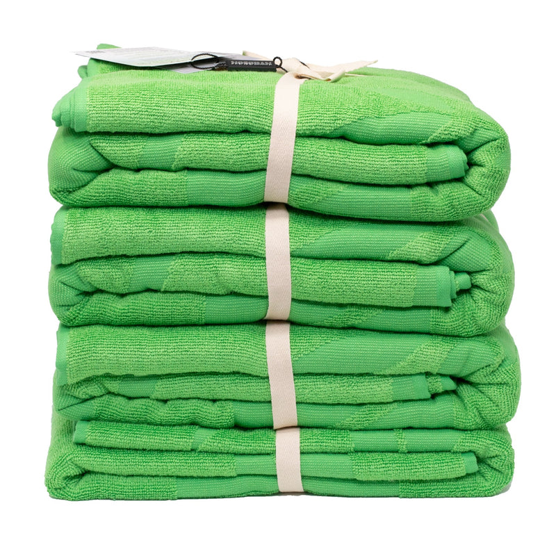 Beach Towels, Set of 4 - Classic Green