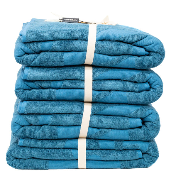 Beach Towels, Set of 4 - Navy Blue