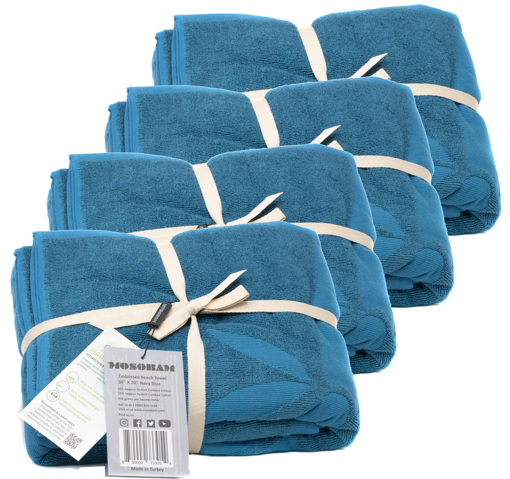 Sustainable Bamboo Bath Sheets, Set of 4 - Seagrass Green - Made in Turkey  – Mosobam®