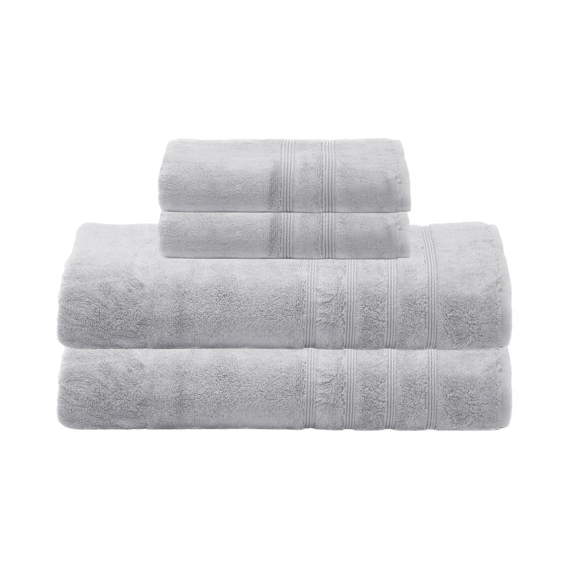 4-piece Oversized Bath Bundle Set - Light Gray