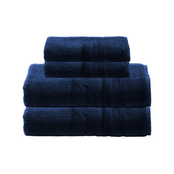 4-piece Bath Bundle Set - Navy Blue