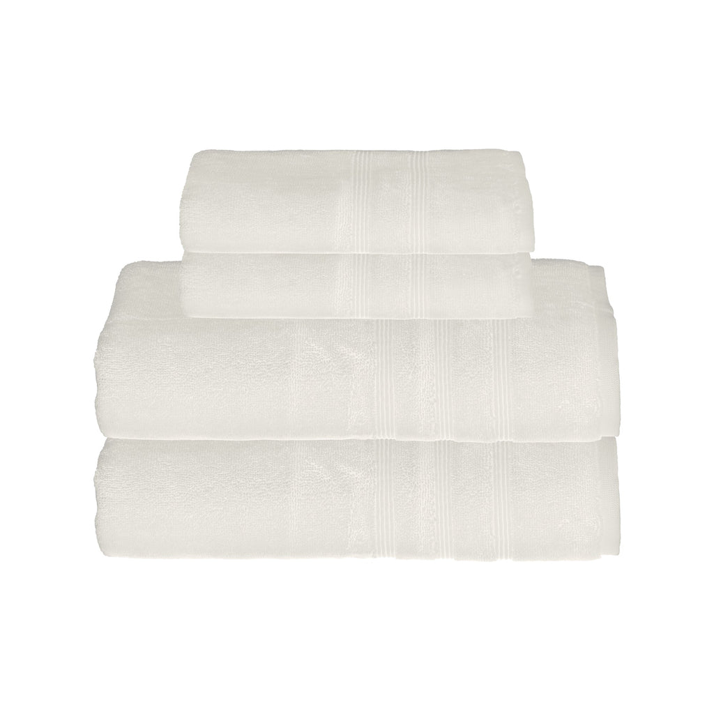 Plush White Towel Spa Bundle (2 Wash + 2 Hand + 4 Bath Towels)