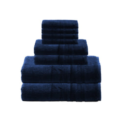 8-piece Bath Bundle Set - Navy Blue